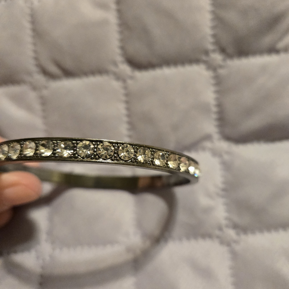 Elegant Silver Crystal Bracelet